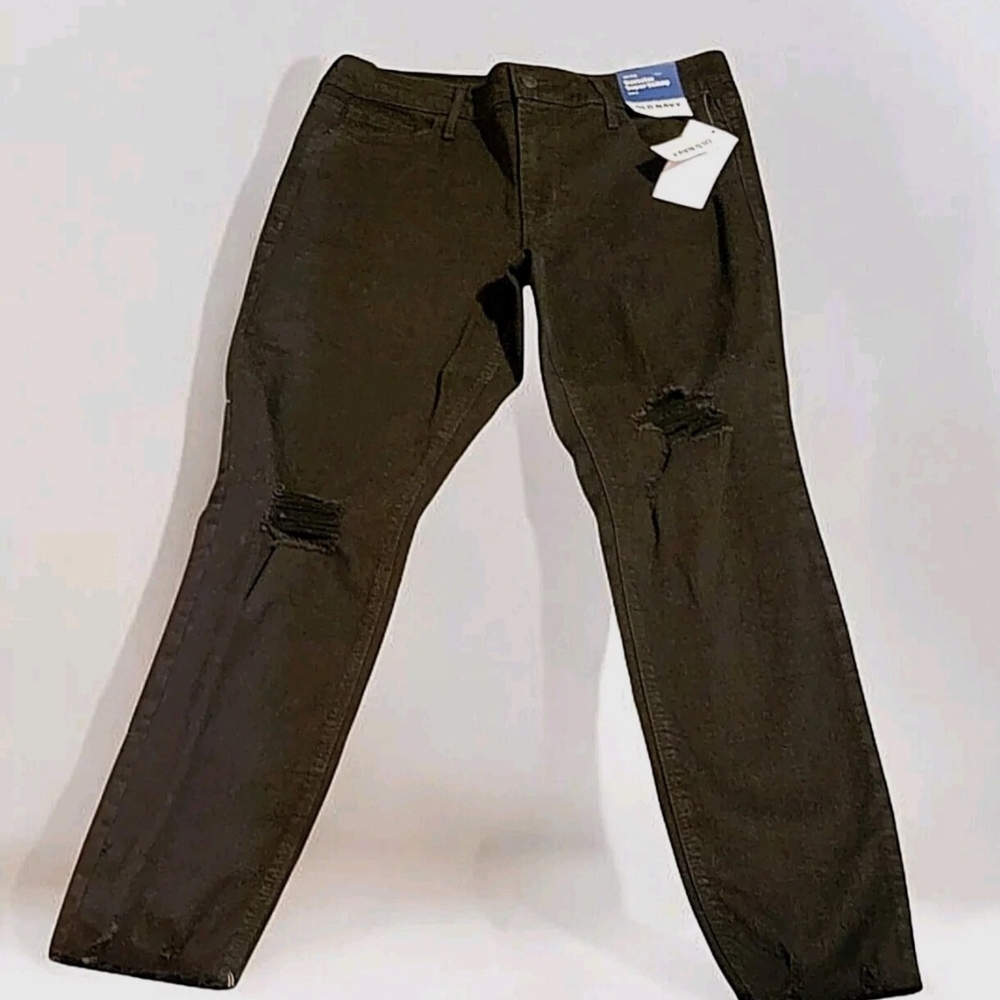 Old Navy Black Rockstar Super Skinny Jeans